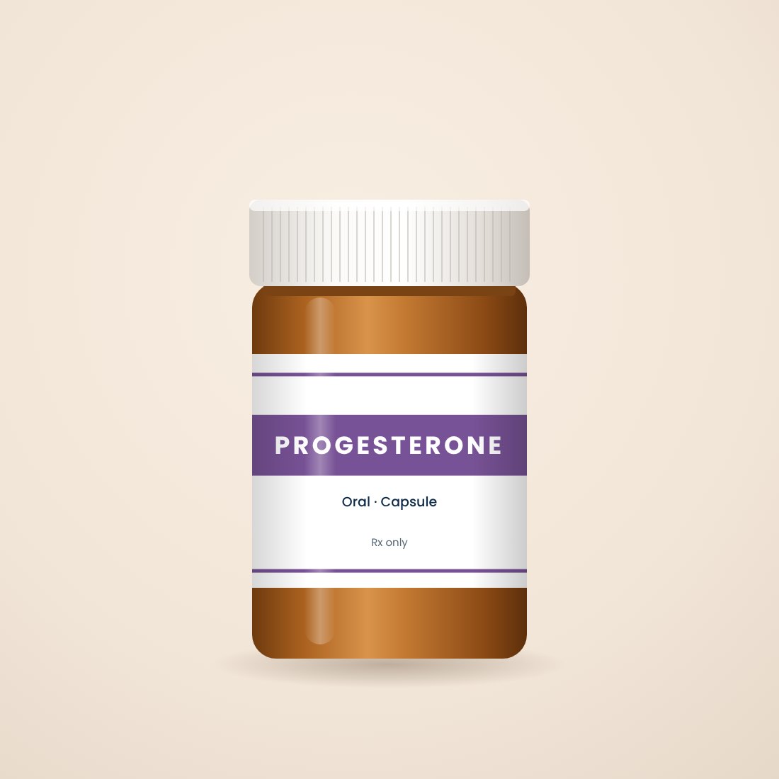 Progesterone vial