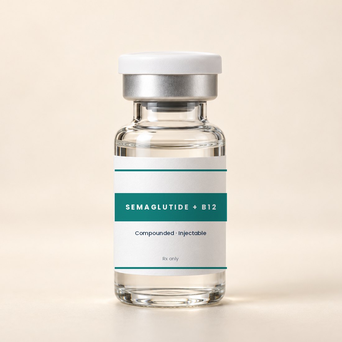 Compounded Semaglutide + B12 vial